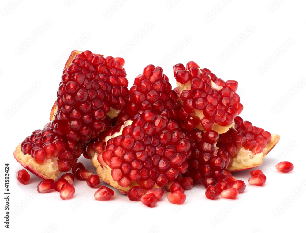 Ripe pomegranate piece Ripe pomegranate piece