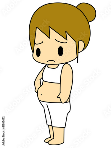 太っている女性