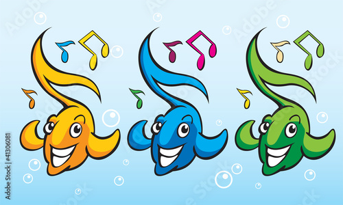 Obraz na plátne Singing Fish