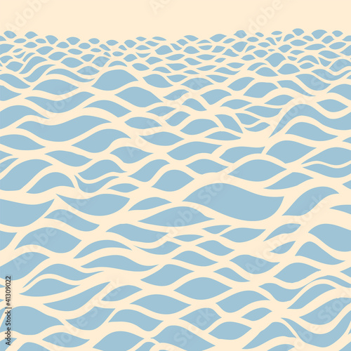 Sea background. Hand drawn vector illustration