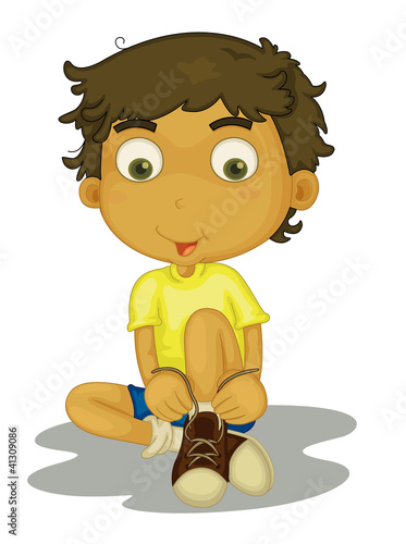Boy sitting