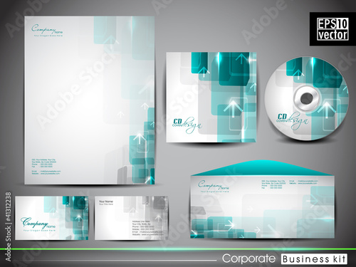 Professional corporate identity kit or business kit.