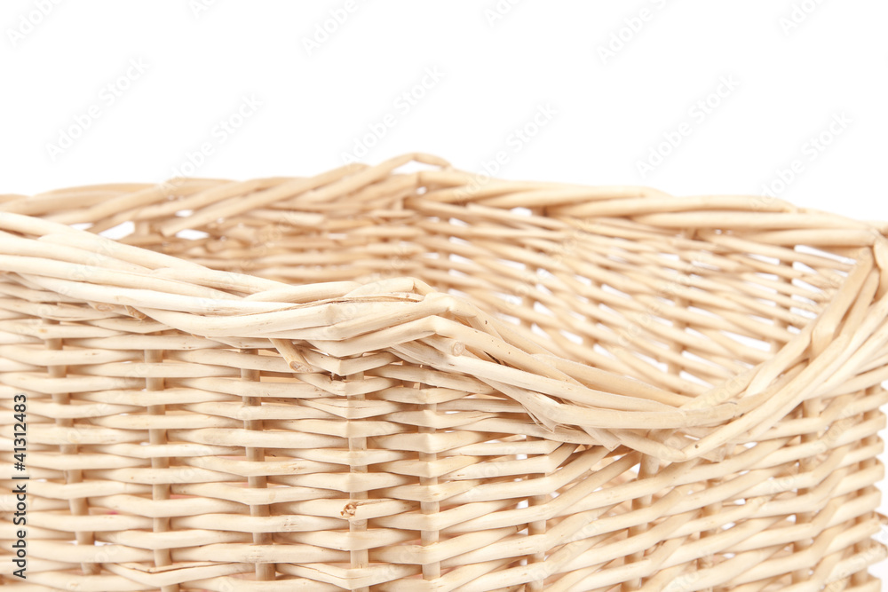 empty wooden basket