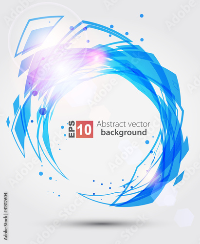 Abstract blue background. Vector