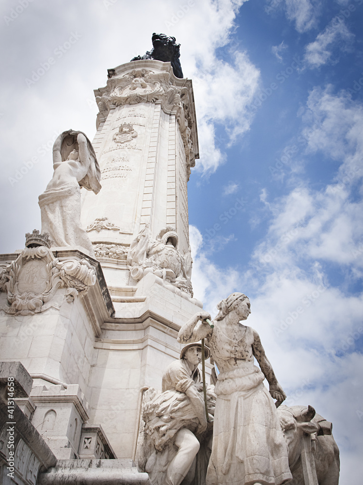 Monument of Marques de Pombal in Lisbon, Portugal