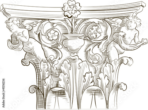 Classic column sketch