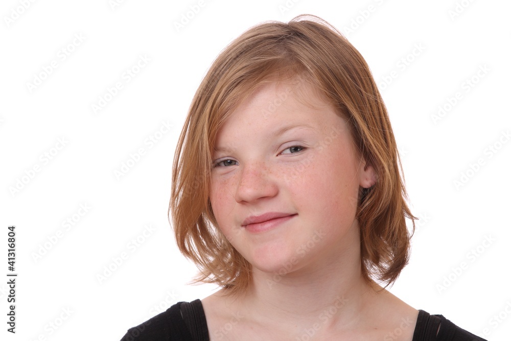 Portrait eines blonden Teenager Mädchens Portrait eines blonden Teenager Mädchens