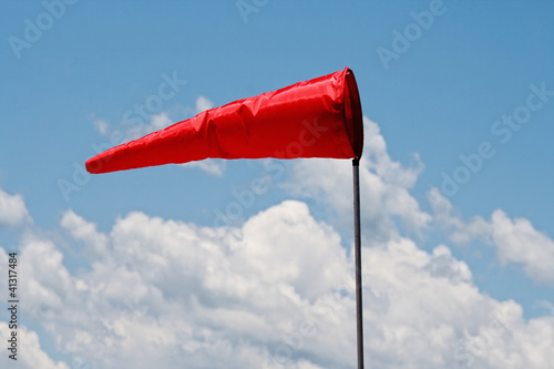 Windsock and clear sky photo