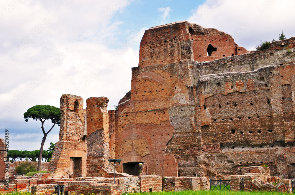 Roma, rovine del colle Palatino - palazzi imperiali