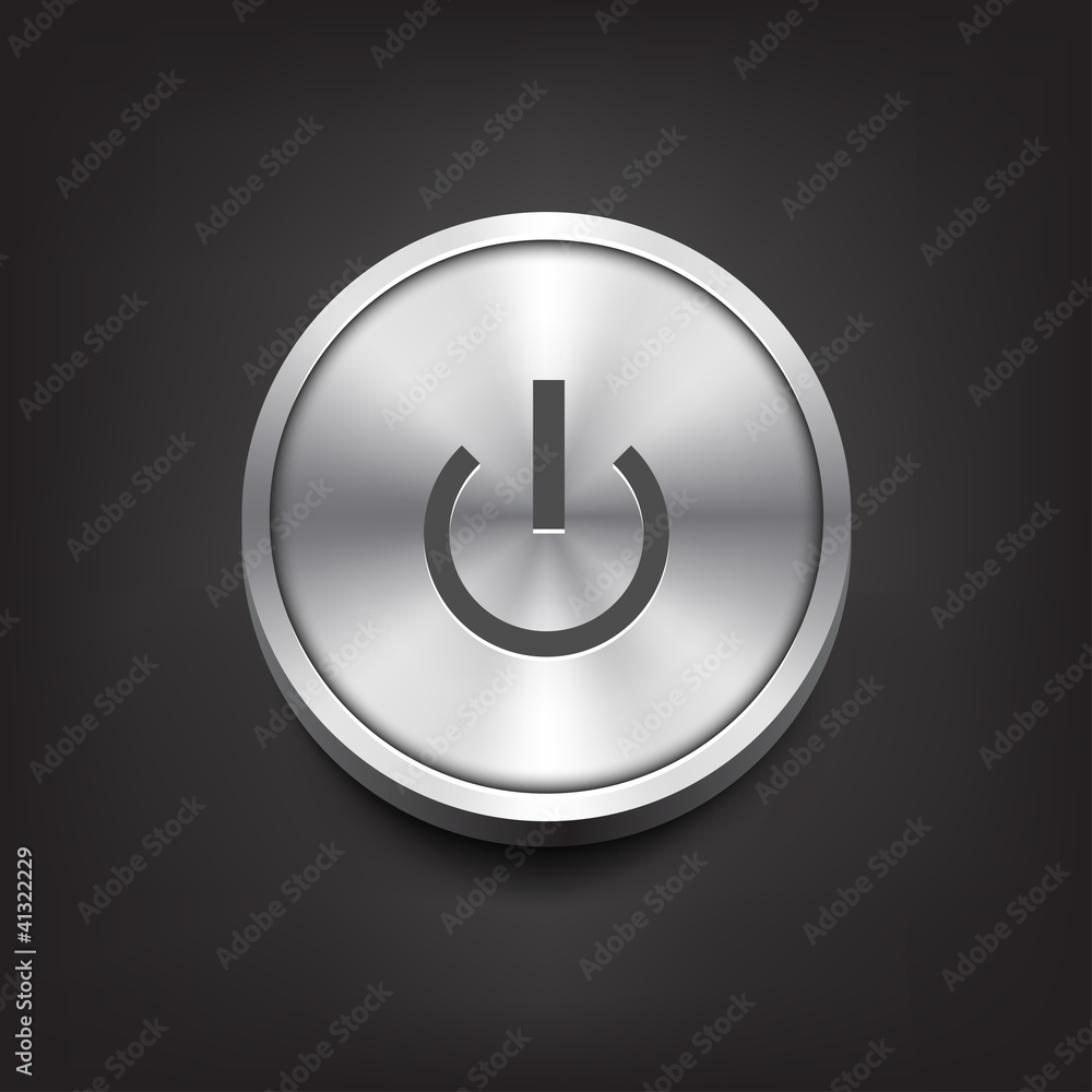 Metal Power Button Metal Power Button