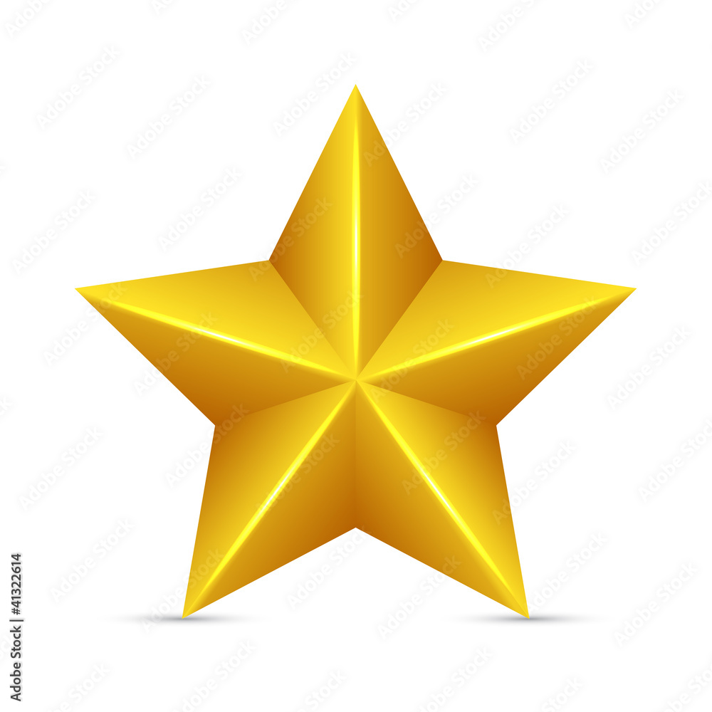 Glossy Yellow Star Glossy Yellow Star