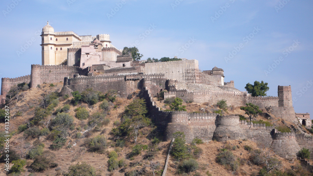 Fuerte Kumbhalgarh en el Rajasthan, India