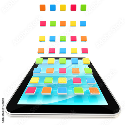 Mobile pad computer with ap...