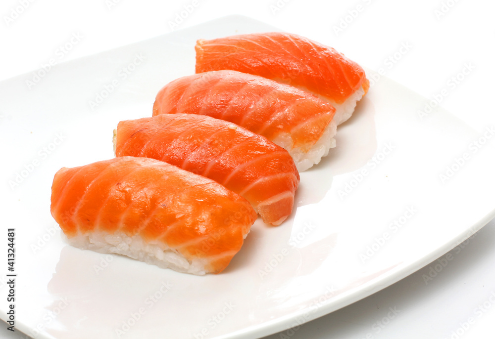 Seafood on plate