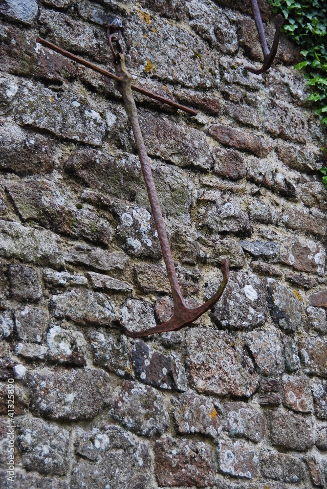 ancre sur un mur