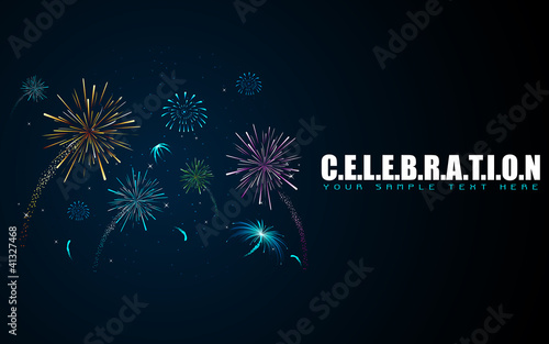 Firework in Celebration Background