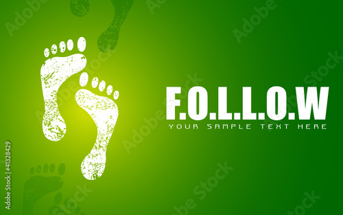 Footprint on Follow Concept