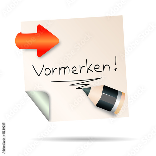 post it - vormerken