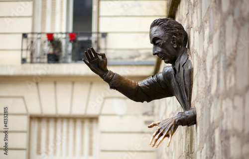 Passe-muraille or The Walker-Through-Walls. Monument to Marcel A photo