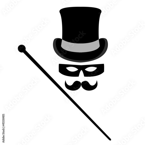 abstract incognito symbols set