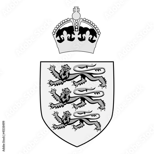 abstract British royal symbol