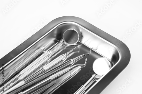 Dental equipment, teeth care and control, studio shots