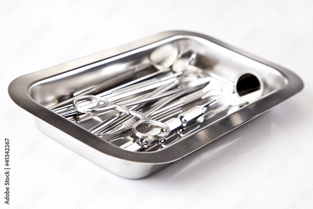 Dental equipment, teeth care and control, studio shots Dental equipment, teeth care and control, studio shots