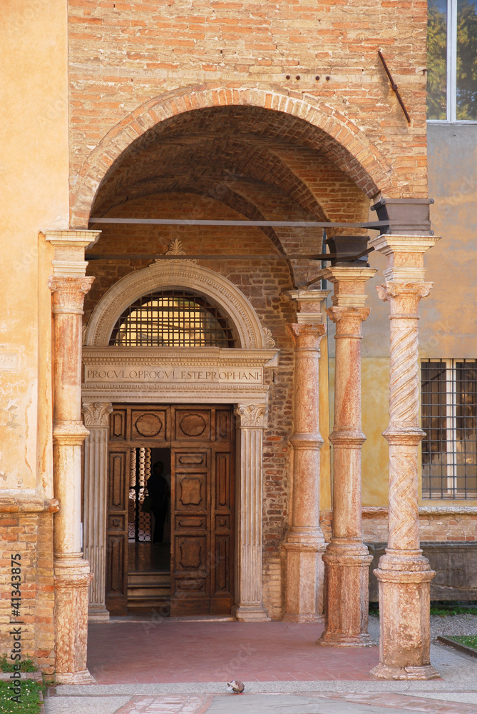 Italy Ravenna Saint Vitale basilica exterior detail