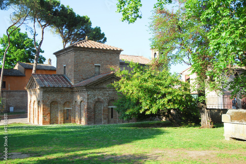 Italy Ravenna world famous Galla Placidia mausoleum © claudiozacc