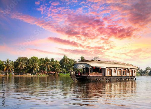 House boat in backwaters photo