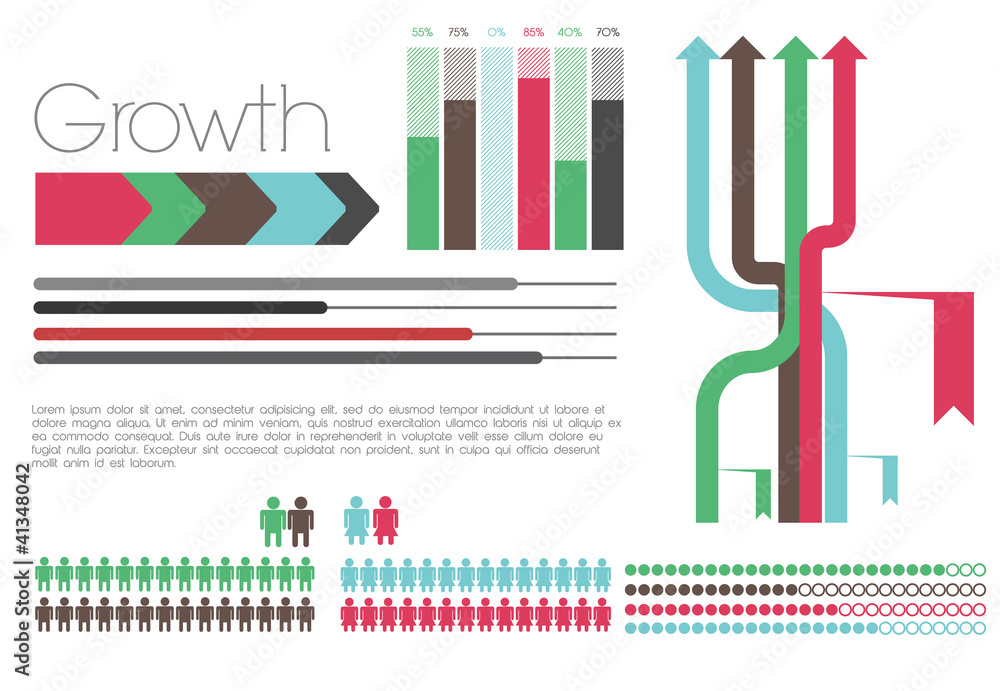Obraz premium Infographic with elements