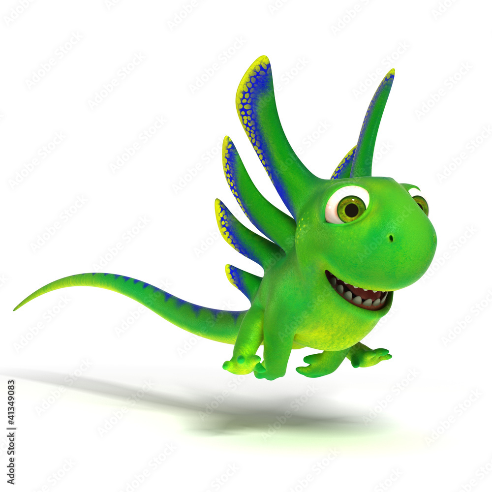 Obraz premium Jumping lizard