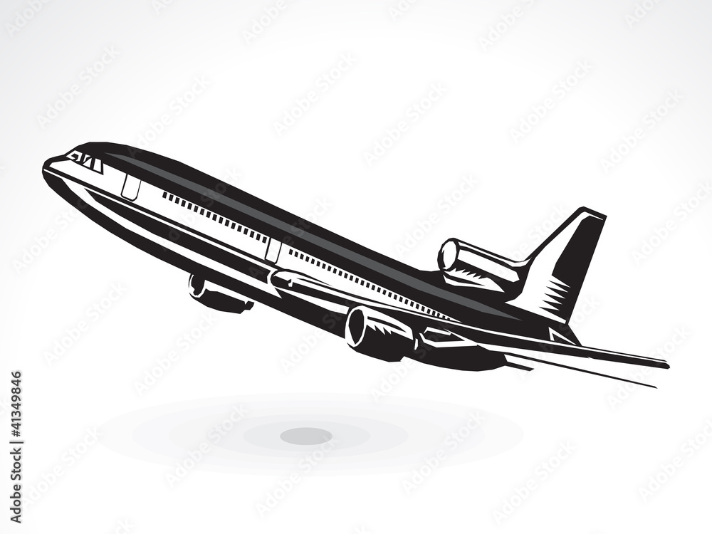 abstract airplain icon abstract airplain icon