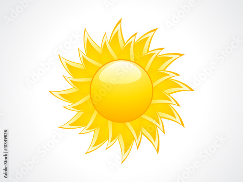 abstract sun icon