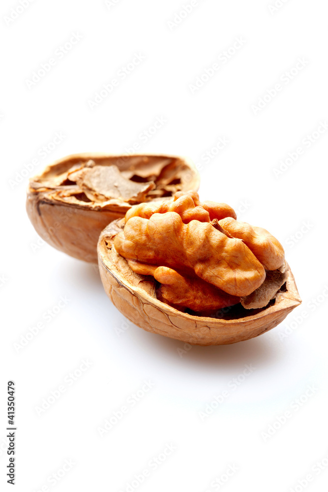 Walnut isolated on white background