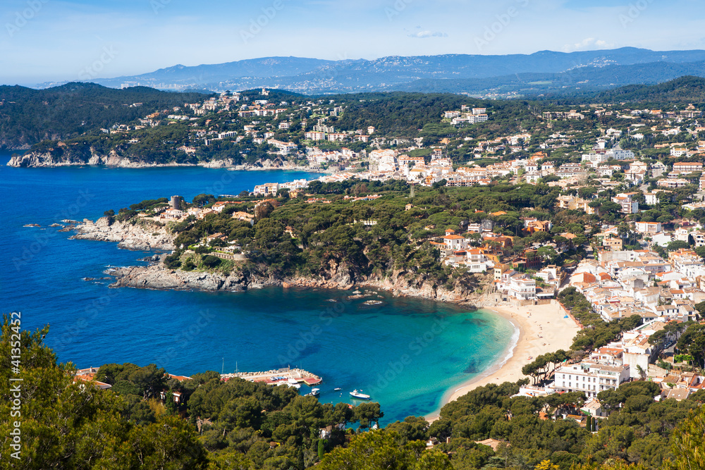 Aerial view of Costa Brava one of the best beach destinations