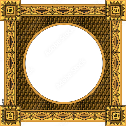 Traditional wooden frame