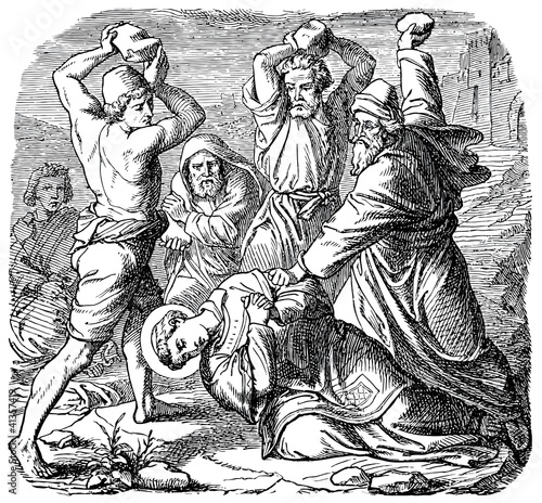 Depicts the martyrdom of Saint Stephen The Protomartyr photo