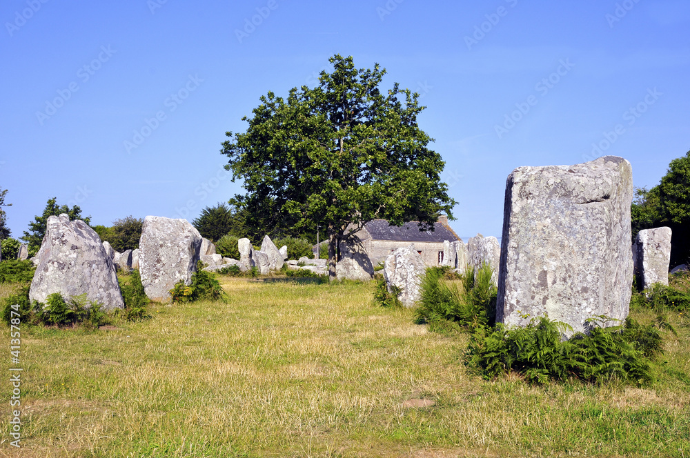 Standing stones at Erdeven in France