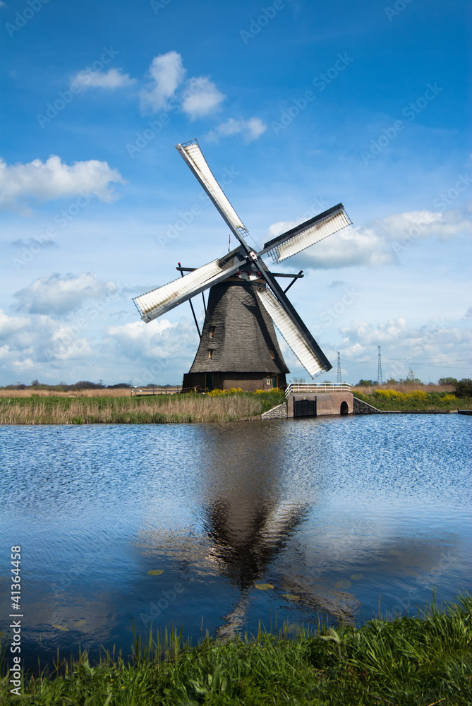 windmill in summertime