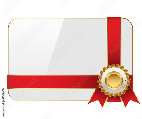 Cards with ribbons
