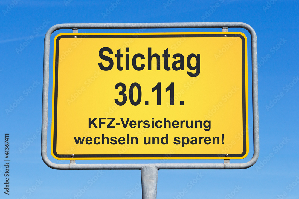 Stichtag 30.11. - KFZ Versicherung