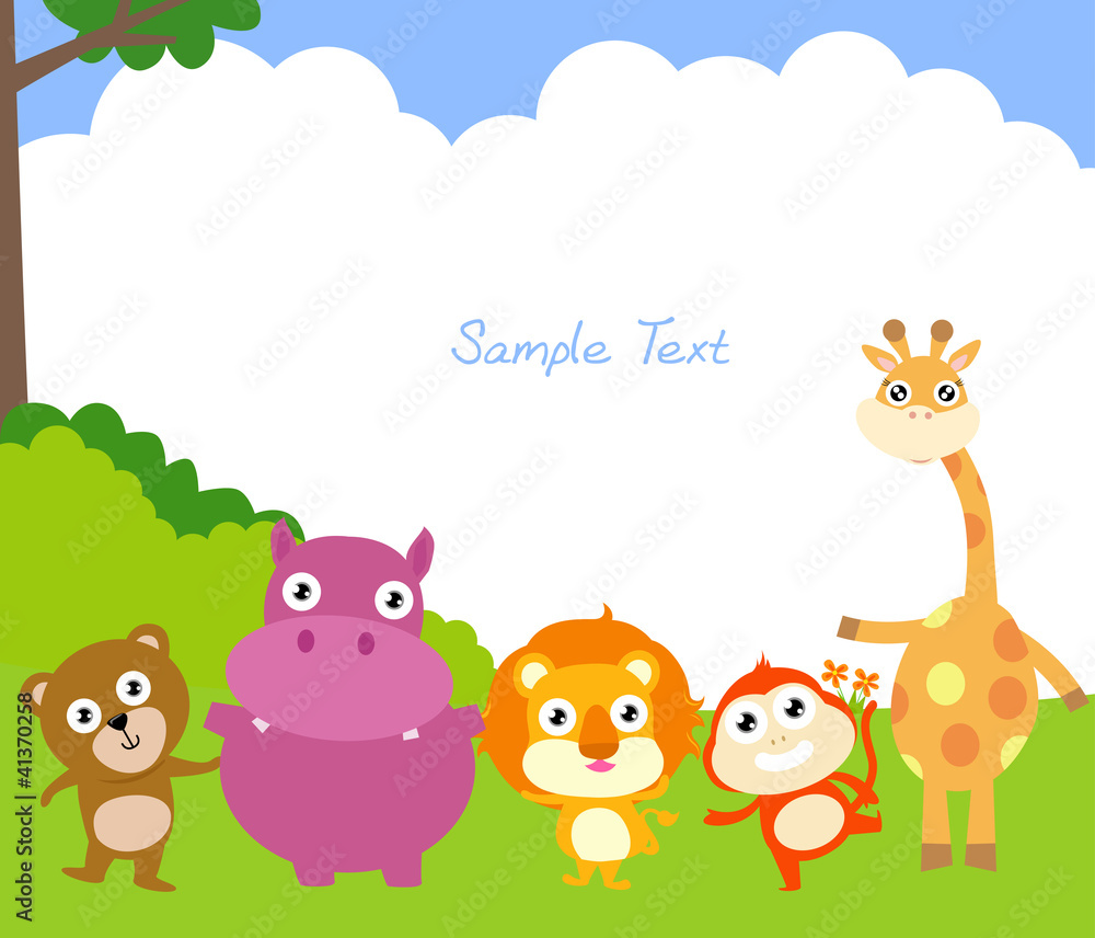 Obraz premium Group of animal