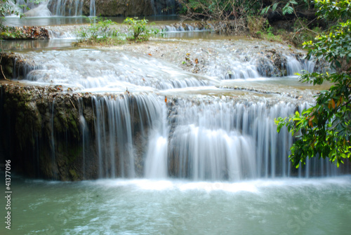 Beautiful water fall in Kanjanaburi