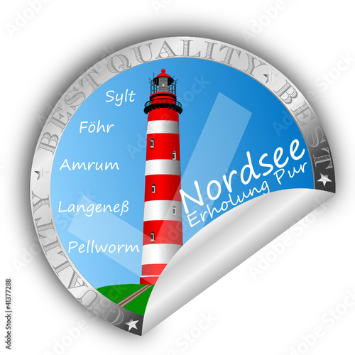 Sticker- Nordsee- Erholung pur