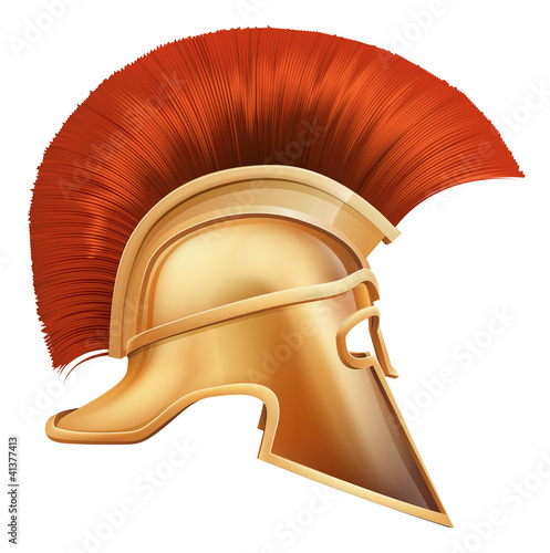 Spartan helmet illustration