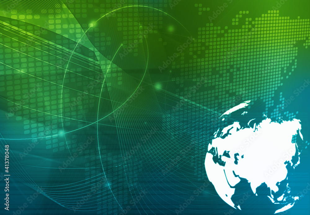 Asia map technology style Stock Photo | Adobe Stock