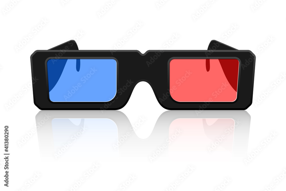 Vector 3D Glasses Icon Vector 3D Glasses Icon