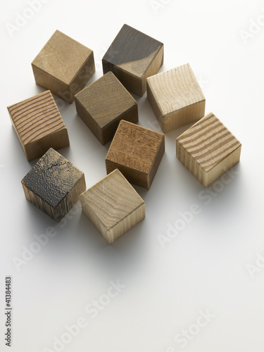 Wallpaper Mural wooden cubes - cubi di legno Torontodigital.ca