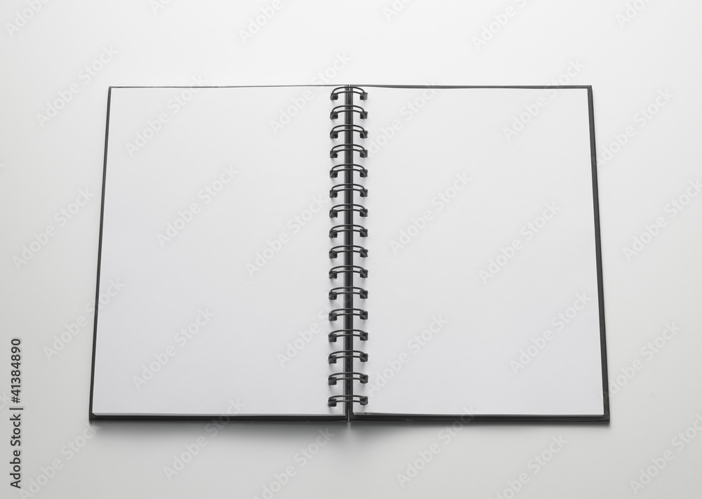 custom made wallpaper toronto digitalopen notebook, white pages - quaderno aperto, pagine bianche